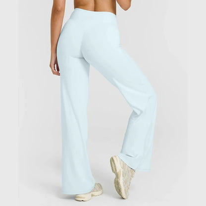 Pantalones rectos de tejido ultrasuave tipo mantequilla para mujer, pantalones de yoga de talle medio, mallas deportivas de tacto natural, leggings de pilates, pantalones deportivos para correr.