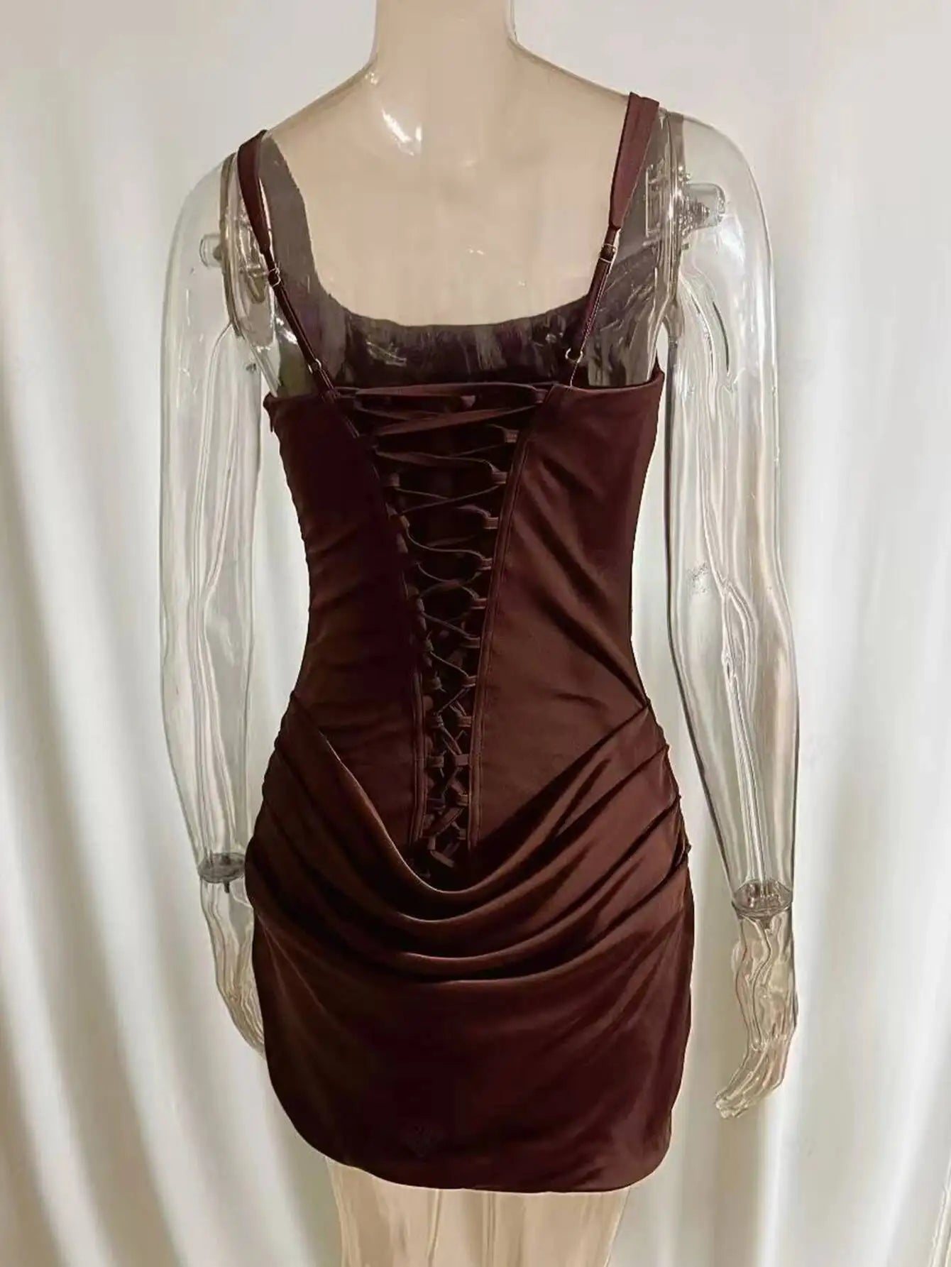 Sexy backless slip folds white summer dress women elegant birthday party dresses woman bodycon evening short dresses vestidos