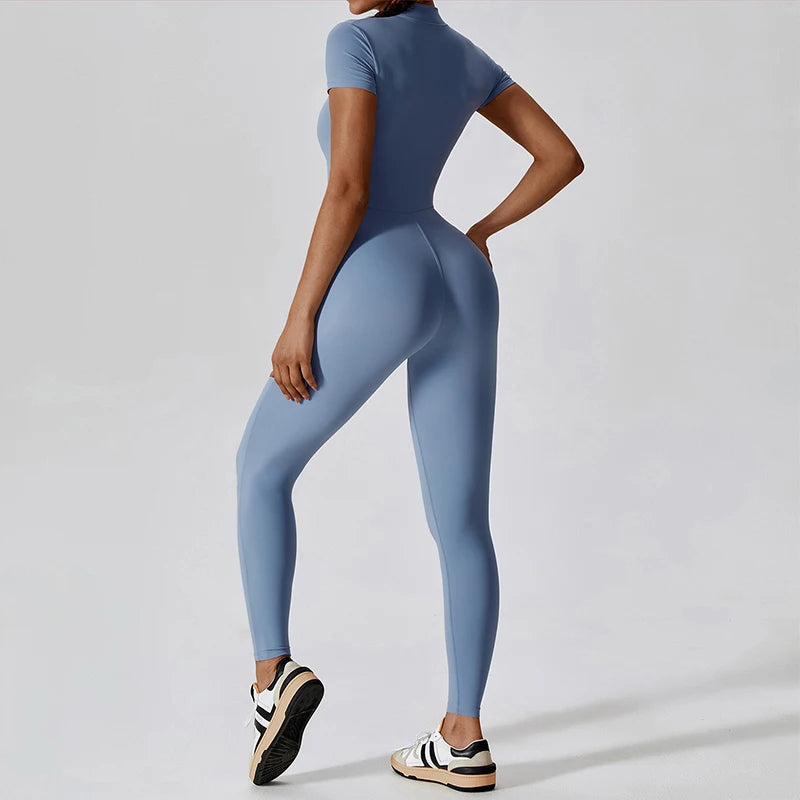 Conjunto de yoga de verano para mujer, ropa deportiva para entrenamiento, mono de gimnasio, mono deportivo siamés para mujer
