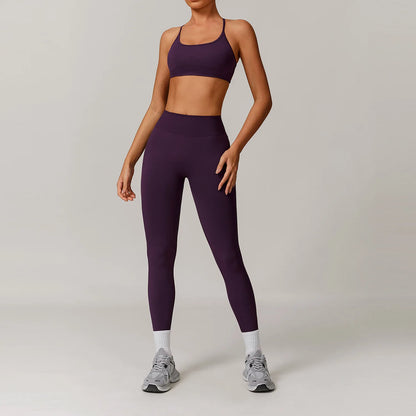 Conjunto de yoga deportivo sin costuras para mujer, 2 o 3 piezas, ropa deportiva para gimnasio, conjuntos de yoga para mujer, chándales, sujetador deportivo, leggings para gimnasio