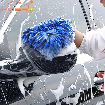 Limpiador de pintura Microfibra Chenilla Diseño de coche Lavado de motos Vehículo Limpieza automática Guante Equipo Paños de detallado Plumero para el hogar
