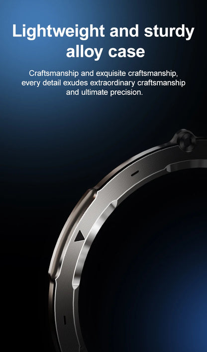 Reloj inteligente para hombre, nuevo, con batería de 600 mAh, control de la temperatura, el oxígeno en sangre, la salud, brújula, IP68, resistente al agua, linterna LED