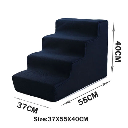 Escaleras para mascotas, juguetes para gatos y perros, escalera de 2, 3 y 4 escalones para perros, rampa para cachorros, escalera de esponja desmontable, accesorios para mascotas