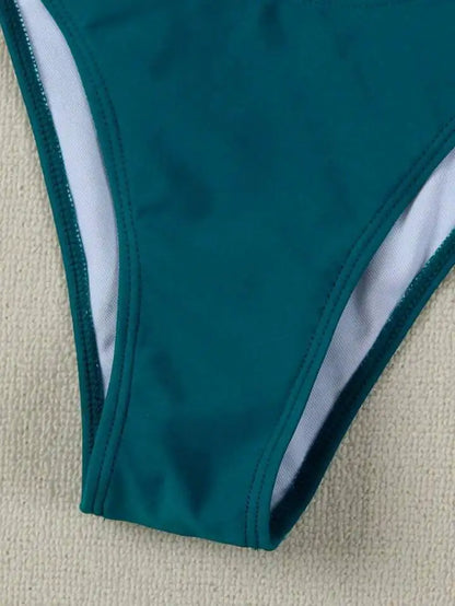 Conjuntos de bikini sin tirantes para mujer, traje de baño de dos piezas con efecto push up, bañadores sexys de color liso, ropa de playa sin espalda para mujer