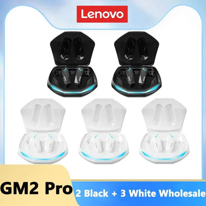 Auriculares deportivos Lenovo GM2 Pro con Bluetooth 5.3, inalámbricos, intraaurales, para juegos, de baja latencia y modo dual, para música. Nuevos.
