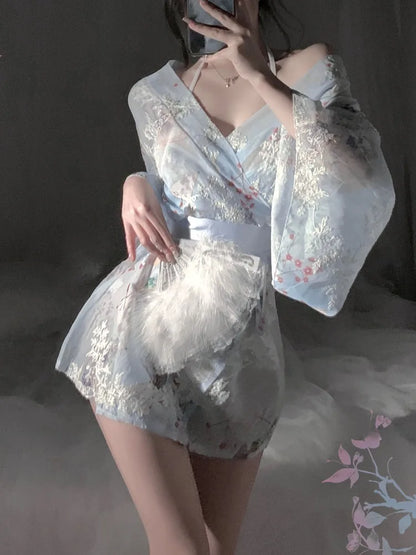 Cosplay Lingerie School Student Uniform Role Play Costume Women Cute Mini Skirt Tight Blouse Set Porn College Girl Cos Anime
