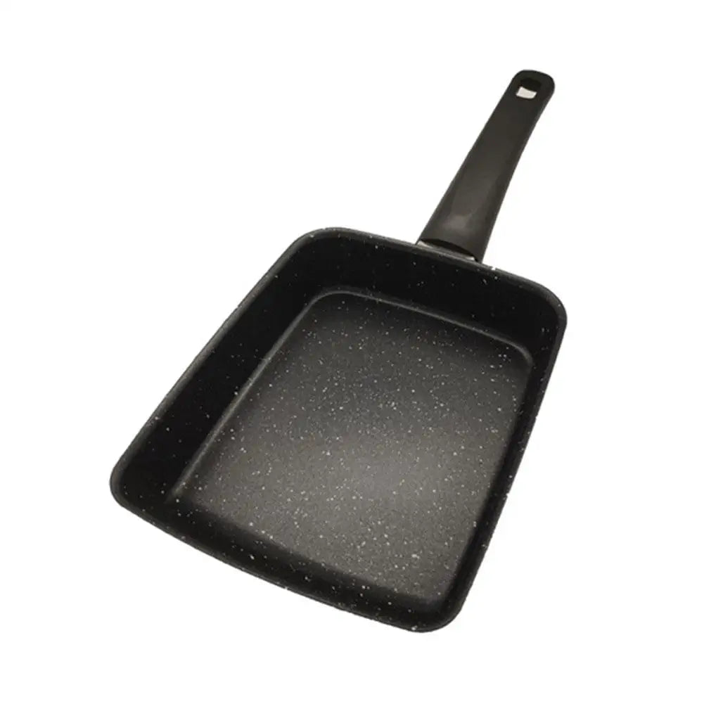 Sartén cuadrada de fondo plano para cocinar huevos, mini sartén antiadherente para freír, sartén para desayuno, rollos de huevo, huevos fritos