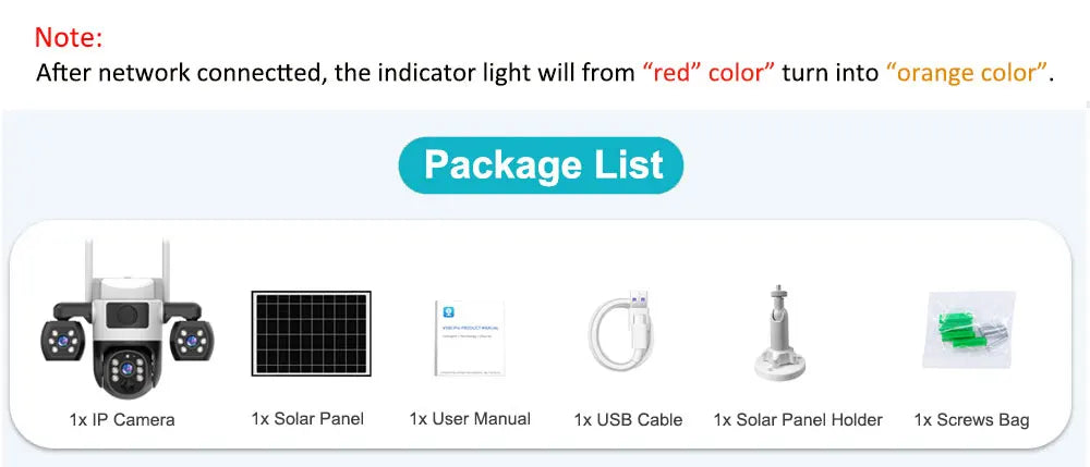 Cámara V380 Pro 4G con tarjeta SIM, panel solar, tres lentes, batería para exteriores, vigilancia doméstica, seguridad y protección (CCTV).