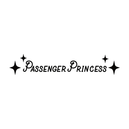 2 piezas de accesorios para el interior del automóvil, calcomanías creativas para espejo retrovisor de princesa, calcomanías de vinilo divertidas para decoración del coche