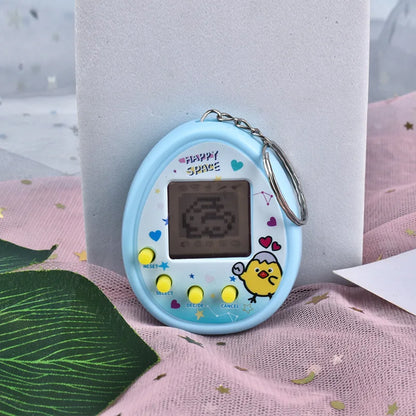 Mascotas electrónicas, juguetes virtuales, Tamagotchi, animales cibernéticos nostálgicos, juguetes digitales para niños.