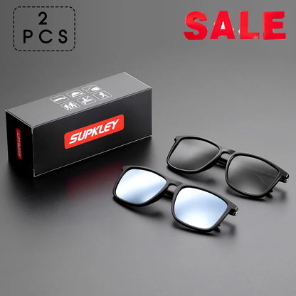 Gafas de sol deportivas SUPKLEY para hombre, polarizadas, cómodas, cuadradas, ligeras, accesorio original