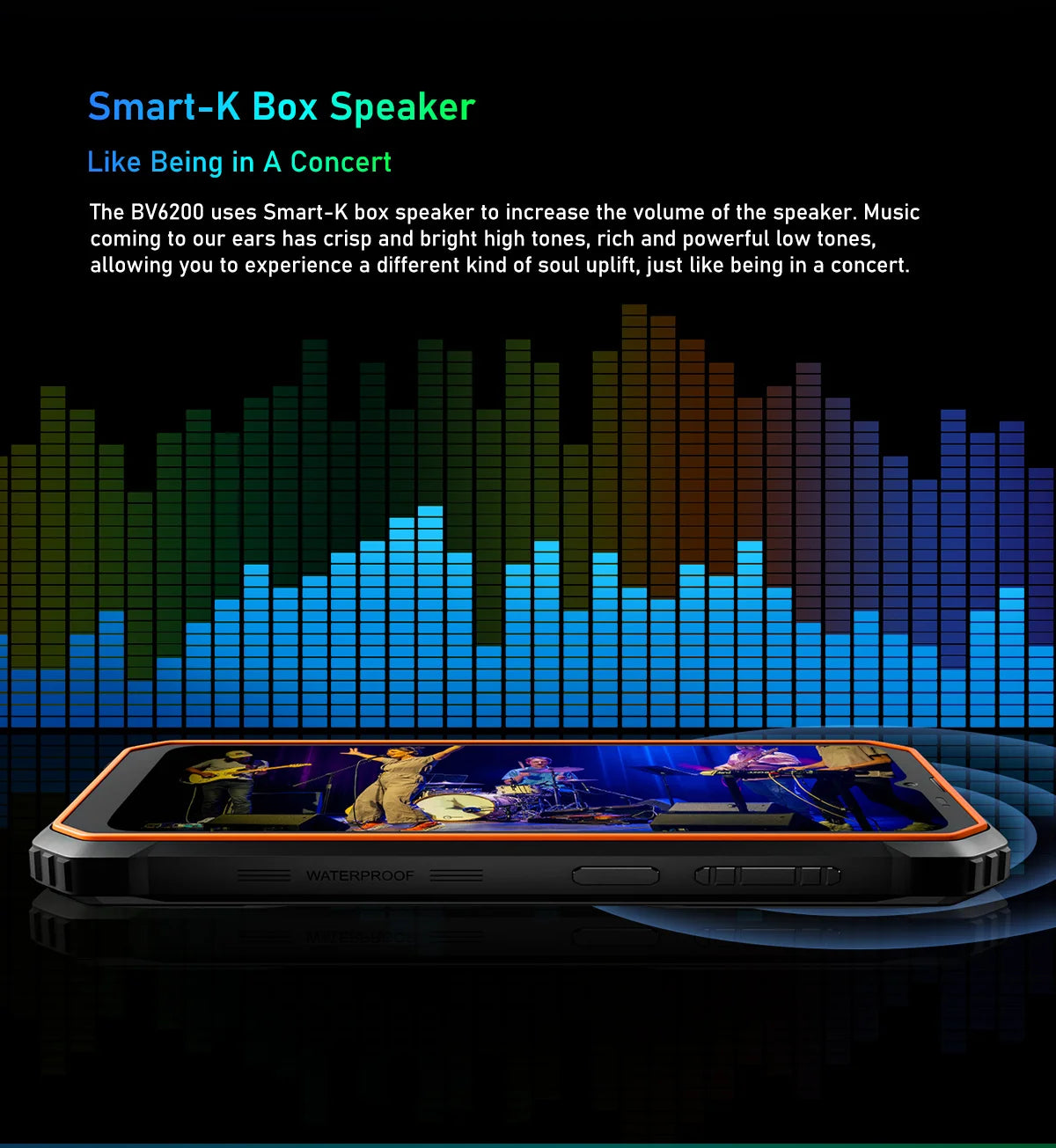 Teléfono resistente Blackview BV6200 con pantalla IPS HD+ de 6,56 pulgadas, batería de 13000 mAh, 8 GB (4+4) de RAM, 64 GB de almacenamiento, cámara de 13 MP, GPS, Android 13 y certificación IP68/IP69K.