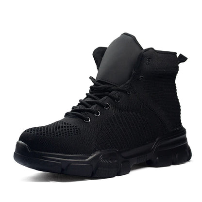 Safety Shoes Man Steel Toe Anti-Puncture Men's Work Shoes Men's Safety Boots Lightweight Men's Boots Security Protective Boot