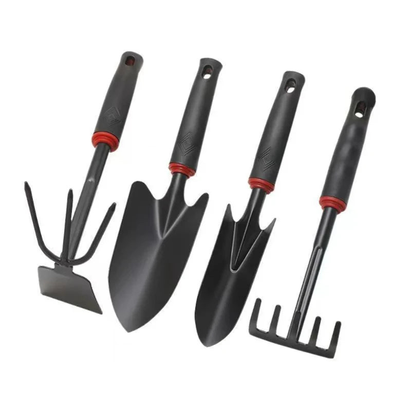 Pala de jardinería, herramientas para plantar hortalizas, rastrillo, azada, paleta, juego de 4 herramientas pequeñas, regalos de jardinería para mujeres y hombres.