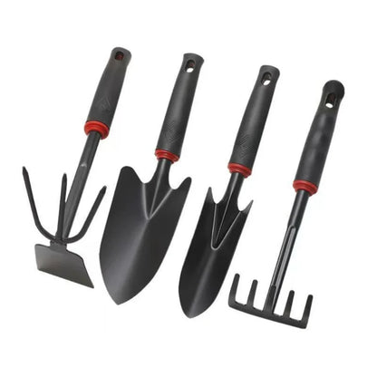 Pala de jardinería, herramientas para plantar hortalizas, rastrillo, azada, paleta, juego de 4 herramientas pequeñas, regalos de jardinería para mujeres y hombres.