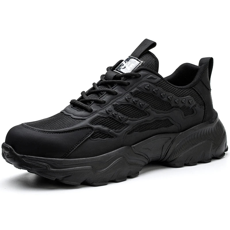 Zapatos de seguridad para hombre, ligeros, protectores, zapatillas de trabajo, calzado ligero y transpirable, zapatos de trabajo antiperforación.