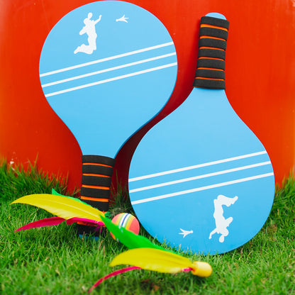 Juego de bádminton para niños, adolescentes y adultos: juegos familiares, carreras de madera, regalos, para interiores y exteriores, playa, patio