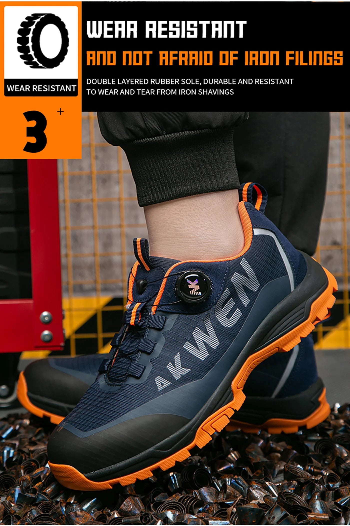 Nuevas botas de seguridad con hebilla giratoria para hombre, zapatillas de trabajo, botas para mujer, transpirables, con puntera de acero, resistentes a pinchazos.