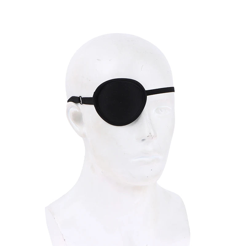 1 pieza de parche médico de oclusión para ojo vago, para ambliopía, astigmatismo oscuro, para entrenamiento, antifaz relleno de seda pura para niños.