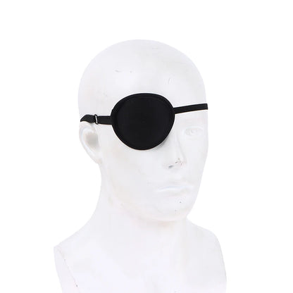 1 pieza de parche médico de oclusión para ojo vago, para ambliopía, astigmatismo oscuro, para entrenamiento, antifaz relleno de seda pura para niños.