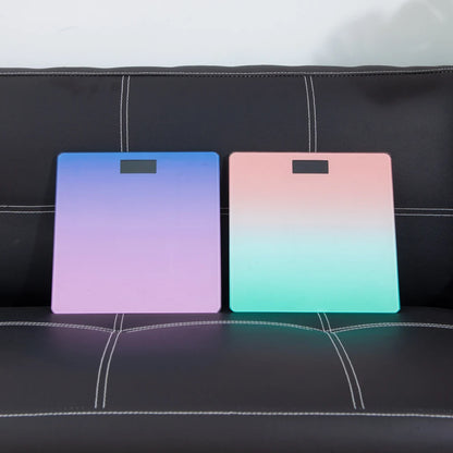 Báscula digital de baño con 7 estilos, pantalla LCD inteligente, alta resistencia y función de temperatura para el control del peso.