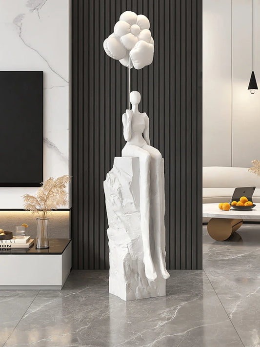 Figuras de decoración para el hogar, estatuas abstractas, adornos artísticos, decoración de suelos grandes para sala de estar, regalos de inauguración de la casa, esculturas decorativas para hoteles.