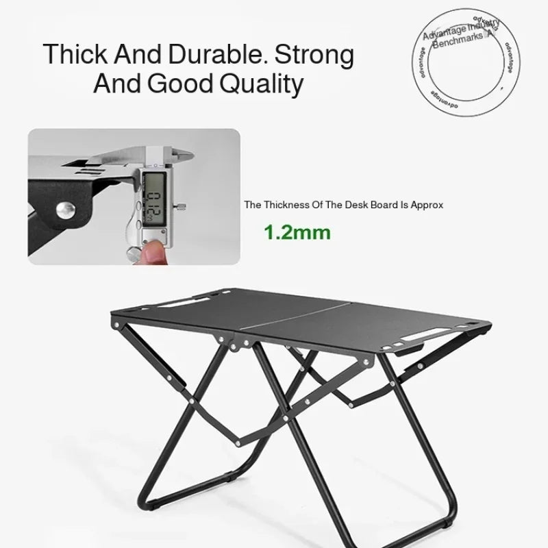 Mesa de comedor plegable multifuncional para exteriores, de aleación de aluminio, para acampar, portátil, para barbacoa, para picnic y camping.