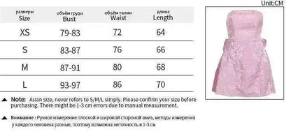 Townlike Jacquard Waist Wrap A-line Dress Women Mini 2024 Spring Summer Dress Elegant Bow Backless Sexy Party Dresses