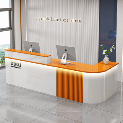 Mostrador de bar de oficina profesional, diseño de belleza de lujo simple, mostrador de recepción, salón moderno, Bancone Bar Lusso, muebles comerciales