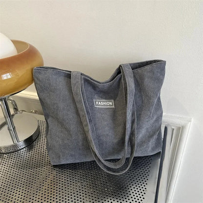 Bolso de mano moderno de gran capacidad, sencillo, estilo coreano, de un solo hombro, para uso diario, con bolsillo para teléfono, poliéster, talla L