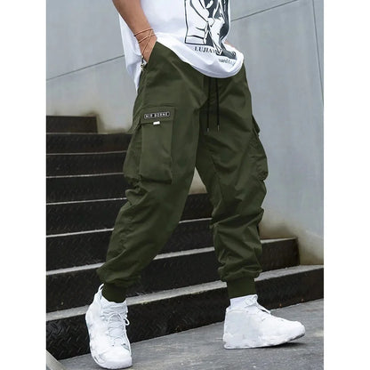 Retro Workwear Loose Sports Men's Casual Pants Straight Leg Trousers Spring Autumn Popular Long Pants Comfortable Fit