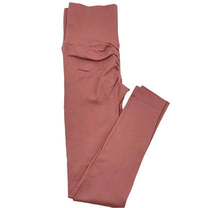 Pantalones de yoga para mujer Mitaogirl, sin costuras, para entrenamiento físico, realce de glúteos, moldeadores de cadera, para gimnasio.
