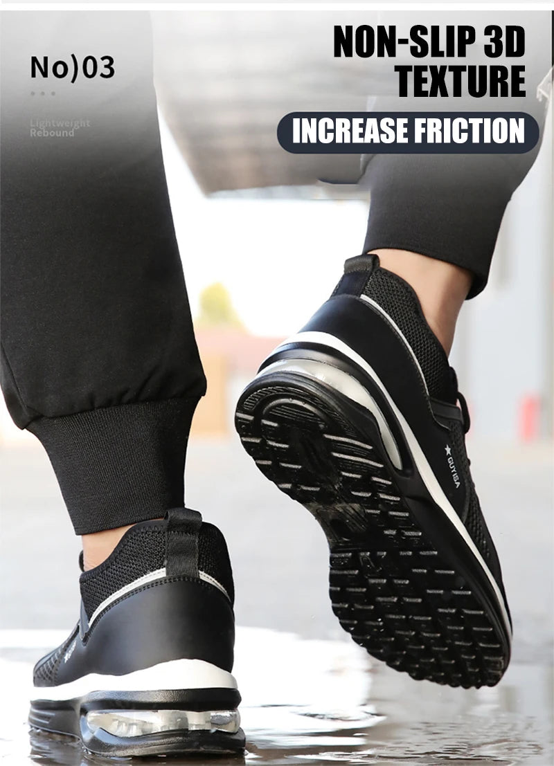 Steel Toe Protective Safety Shoes Men Women Work Sneakers Lightweight Breathable Indestructible Work Shoes Men Safety Boots