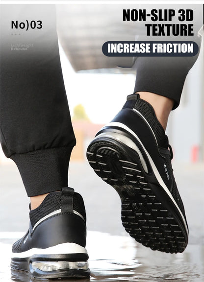 Steel Toe Protective Safety Shoes Men Women Work Sneakers Lightweight Breathable Indestructible Work Shoes Men Safety Boots