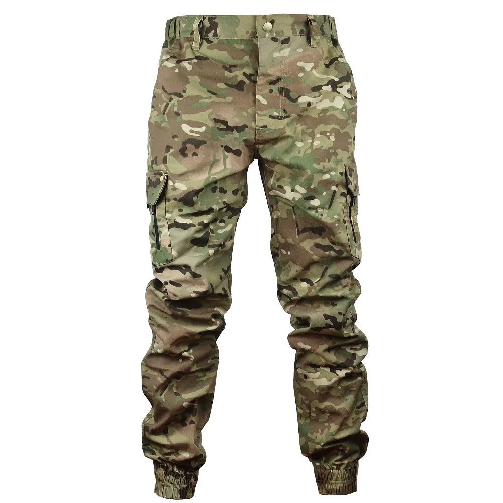Pantalones de chándal tácticos Mege con camuflaje para exteriores, pantalones cargo antidesgarro, ropa de trabajo, pantalones de senderismo, ropa de calle para hombre