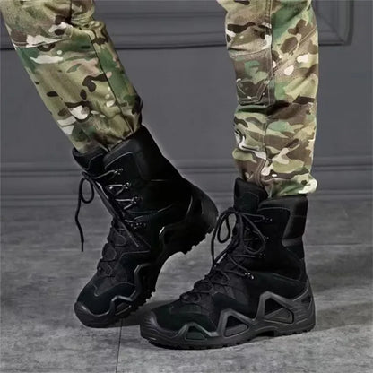 Botas tácticas de combate para hombre, impermeables, para senderismo, trabajo y escalada. Botas tácticas militares de intervención y seguridad.