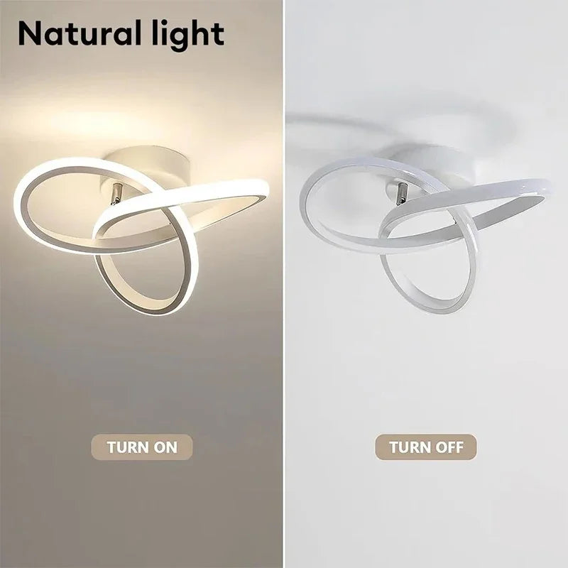 Lámpara de techo LED de 20 W para pasillo, iluminación moderna para el hogar, lámpara LED de superficie para dormitorio, sala de estar, pasillo, escalera, balcón.