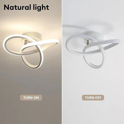 Lámpara de techo LED de 20 W para pasillo, iluminación moderna para el hogar, lámpara LED de superficie para dormitorio, sala de estar, pasillo, escalera, balcón.