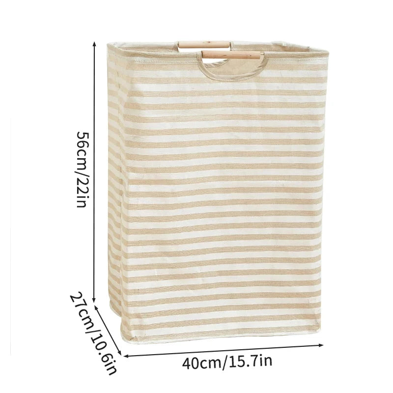 Cesta de lavandería de gran capacidad para ropa sucia con asa, cesta plegable para ropa, accesorios de baño