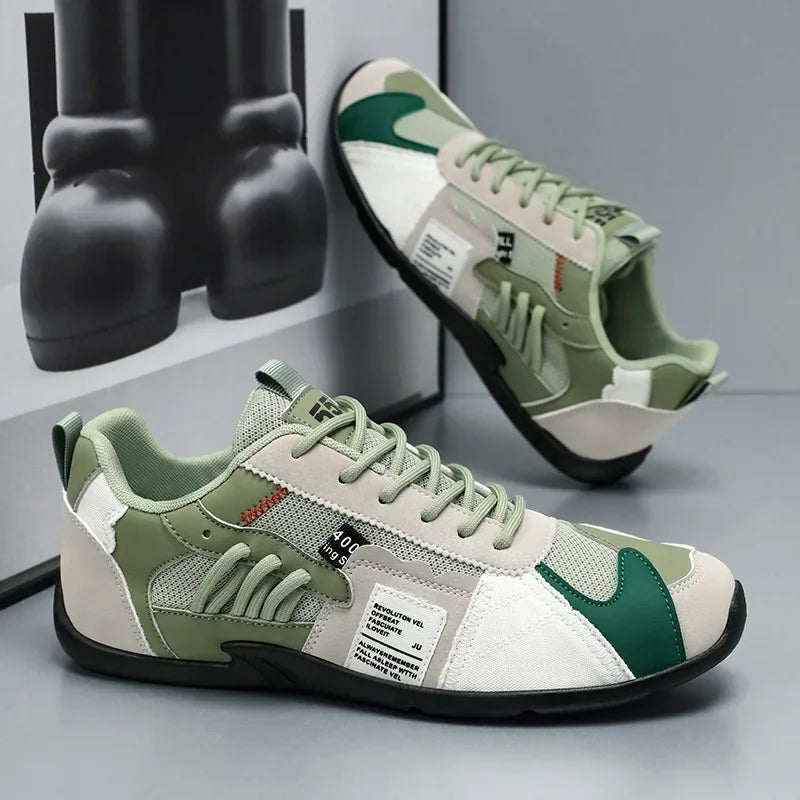 Zapatos casuales de caña baja para hombre, transpirables, estilo retro deportivo, de verano, nuevos y modernos, con suela de goma cómoda.
