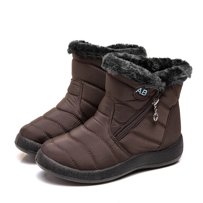 Botas de nieve para mujer, zapatos casuales para mujer, botines impermeables para mujer, botines ligeros de talla grande, botas de invierno para niñas