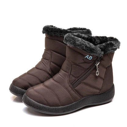 Botas de nieve para mujer, zapatos casuales para mujer, botines impermeables para mujer, botines ligeros de talla grande, botas de invierno para niñas