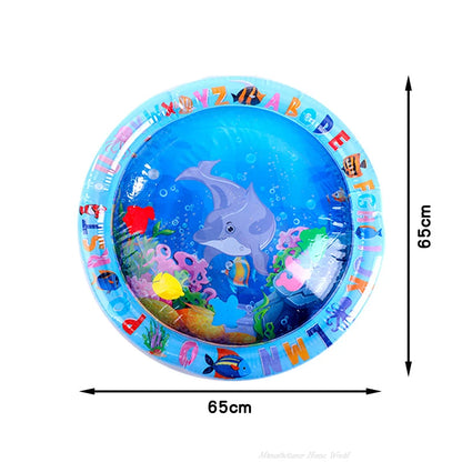 Tapete de juego sensorial acuático inflable y grueso para gatos y perros, tapete de juego para mascotas con temática de peces, mar y océano, juguete sensorial acuático.