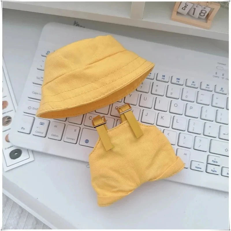 Para Labubu 15-17 cm v1v2 Conjunto de accesorios de atuendo Mini sombrero mono decoración ropa pequeña juguetes para niños regalo de cumpleaños
