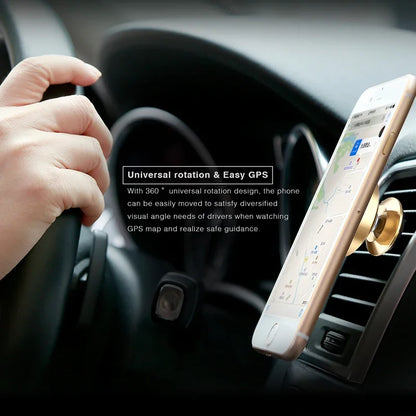 Soporte magnético para teléfono de coche Baseus para iPhone, Samsung y Xiaomi, 360 grados, para ventilación de aire.