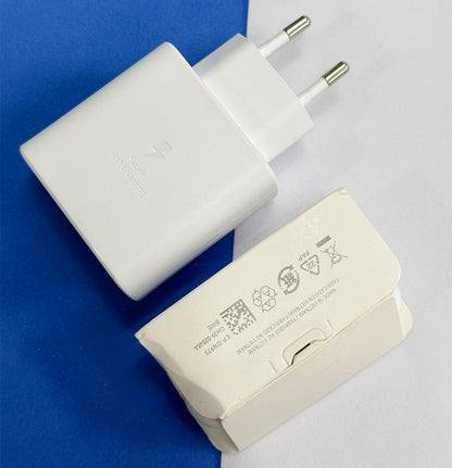 Cargador adaptador de corriente Samsung Ep-TA845 de 45 W, supercargador USB tipo C, carga rápida para Galaxy S25 Ultra, S24+, S23, A36, A56, M56, Tab S10+