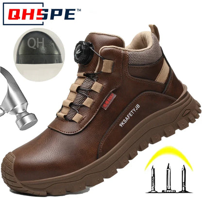 Nuevos zapatos de seguridad para hombre a la moda, aislantes 6KV, transpirables, impermeables, antideslizantes y cómodos.