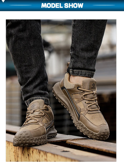 Zapatos de seguridad para hombre, zapatillas de trabajo, botas de seguridad indestructibles, zapatos ajustables con puntera de acero, zapatos deportivos de seguridad, dropshipping