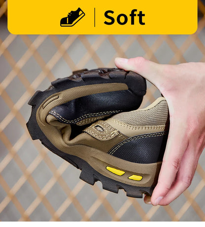 Zapatos de seguridad nuevos para hombre, zapatos de trabajo resistentes a perforaciones, zapatos de protección para hombre, botas de trabajo resistentes al desgaste, botas tácticas