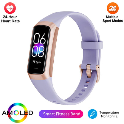 Reloj inteligente FOXBOX para hombre y mujer, resistente al agua IP67, con control de la temperatura corporal y rastreador de actividad física, LIGE